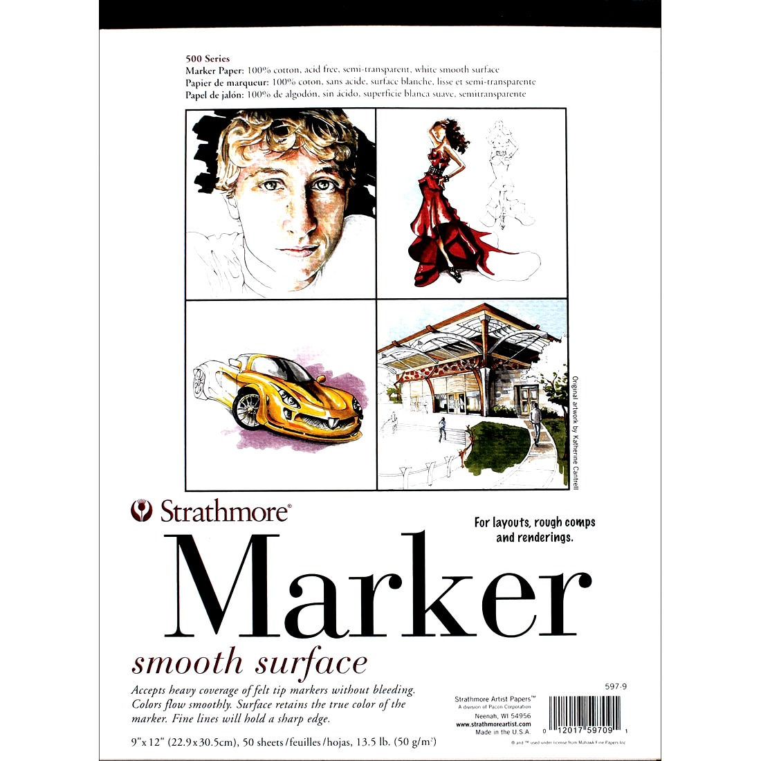 Strathmore 500 Series Marker 9 x 12 Inch Pad