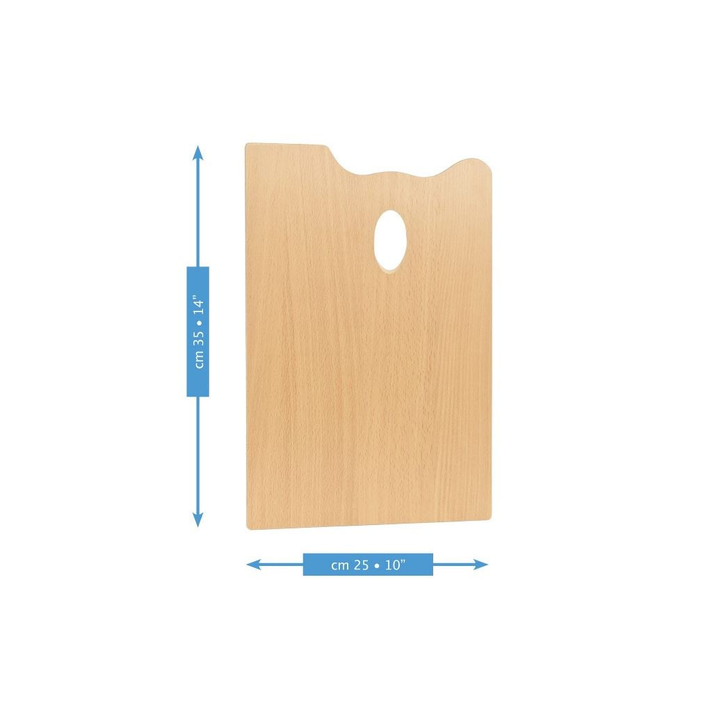 Mabef Rectangular Wooden Palette 25cm x 35cm