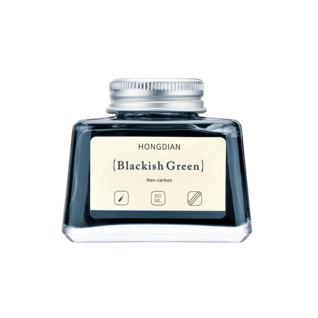 Hongdian Fountain Pen Ink Non Carbon Blackish Green 60ml