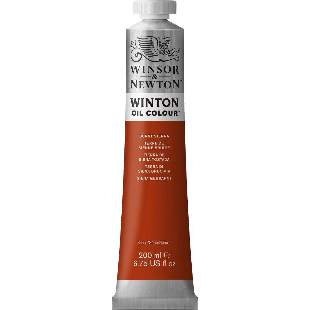 Winsor & Newton Winton Oil Colour Burnt Sienna 200ml
