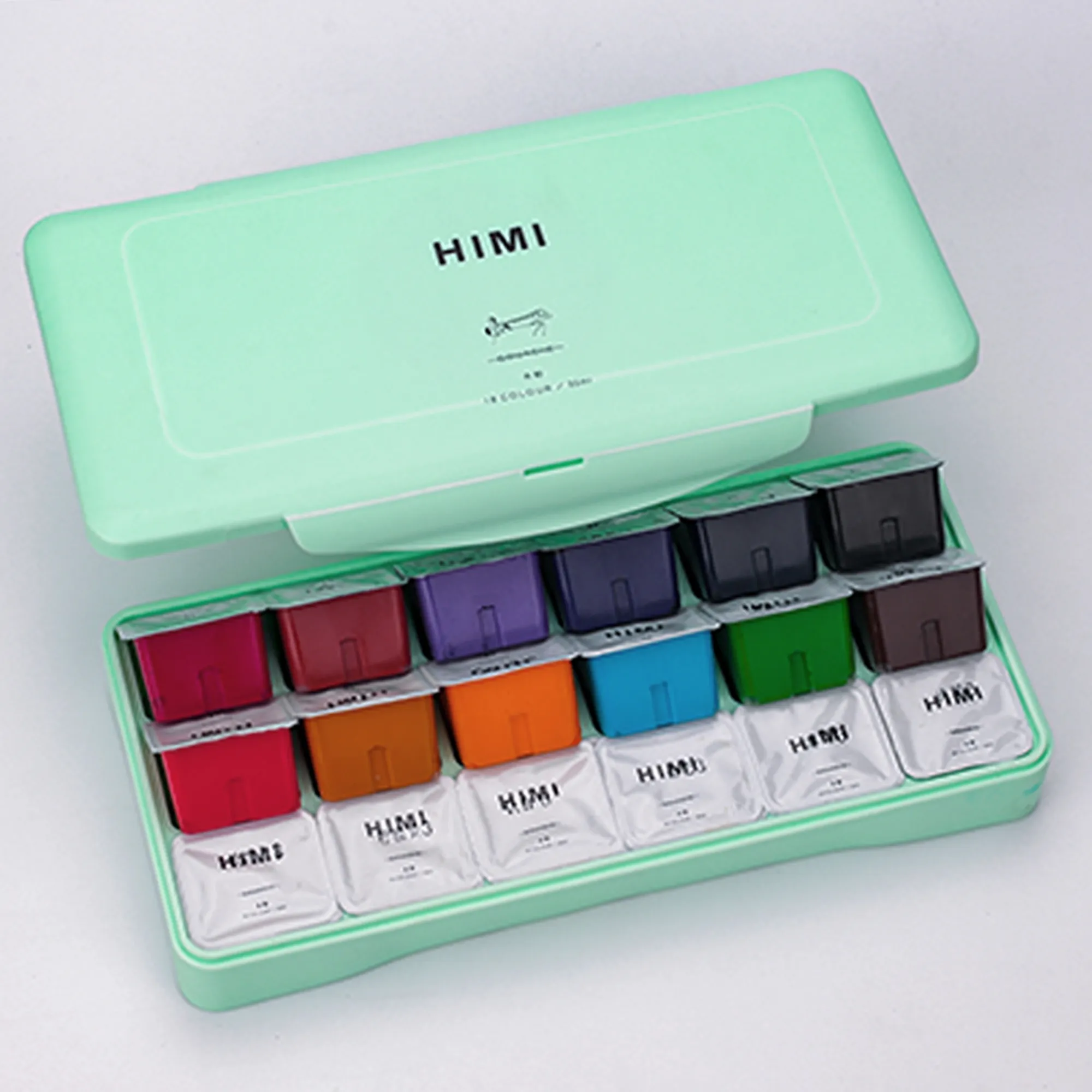 Гуашевые краски himi miya. Himi gouache paint set. Гуашь himi 24 colors. Кейс для гуаши. Краска гуашь "himi".