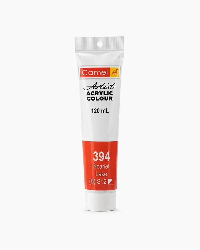 Camlin Artist Acrylic 120ml - Scarlet Lake
