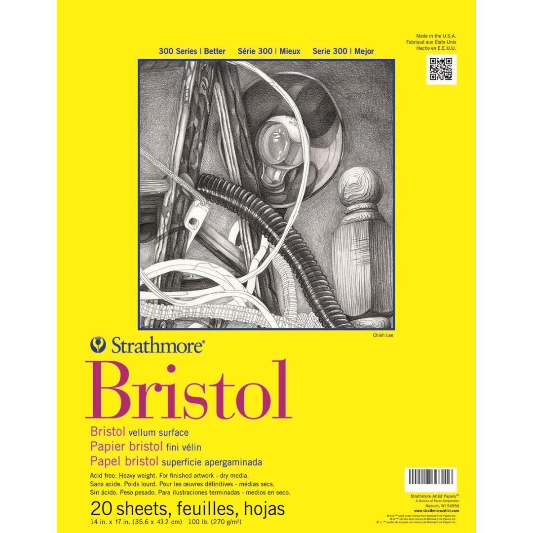Strathmore 300 Series Bristol Vellum Pad 14 x 17"