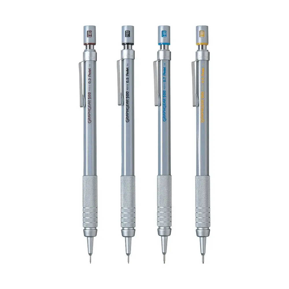 Pentel GraphGear 500 Mechanical Pencil | 0.3mm, 0.5mm, 0.7mm & 0.9mm