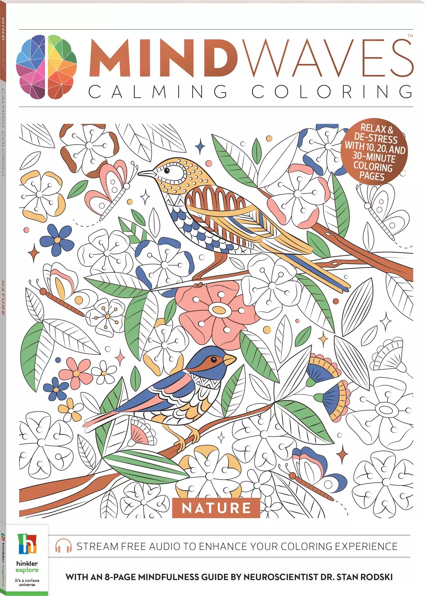 Hinkler Mindwaves Calming Colouring Nature Artzo India