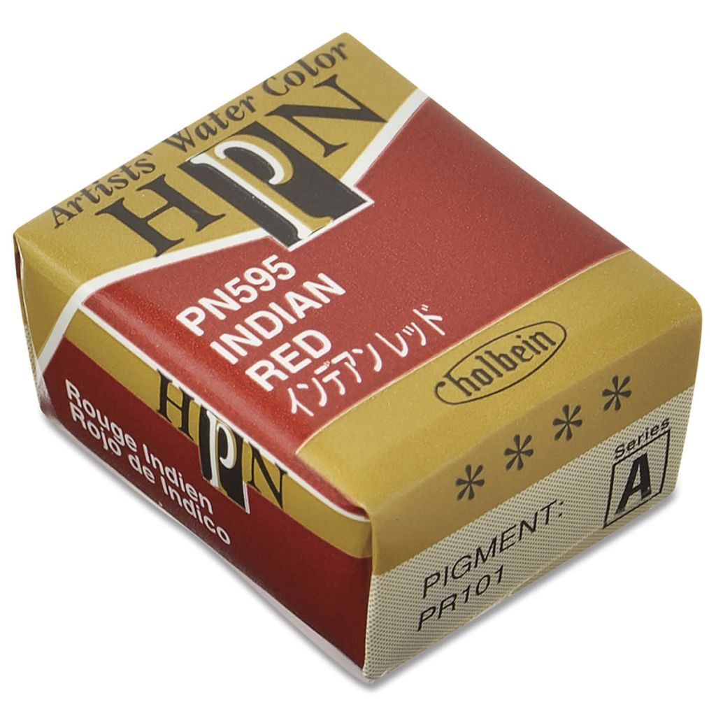 Holbein Artist Watercolour Half Pan Indian Red 595