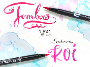 TOMBOW vs. Sakura KOI: Which brush pens are better?