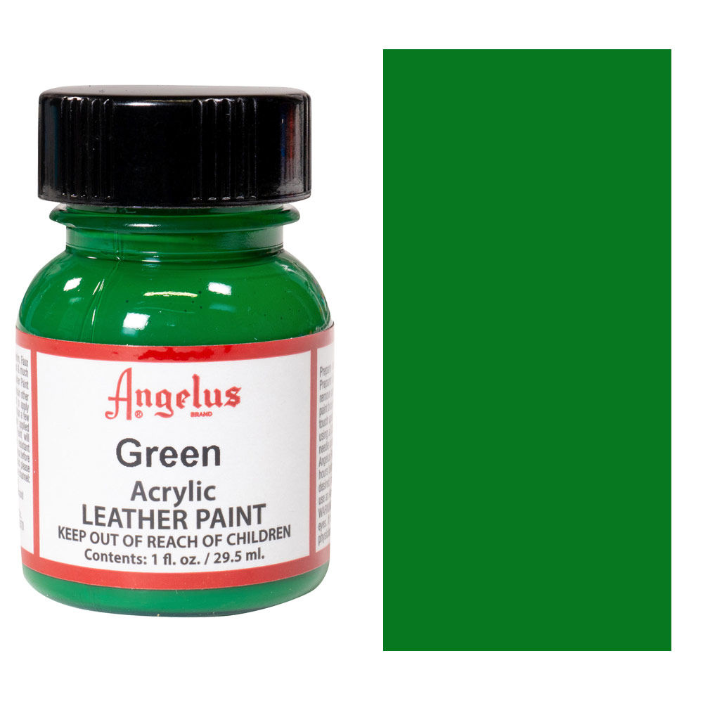 Angelus Acrylic Leather Paint - Green 1oz