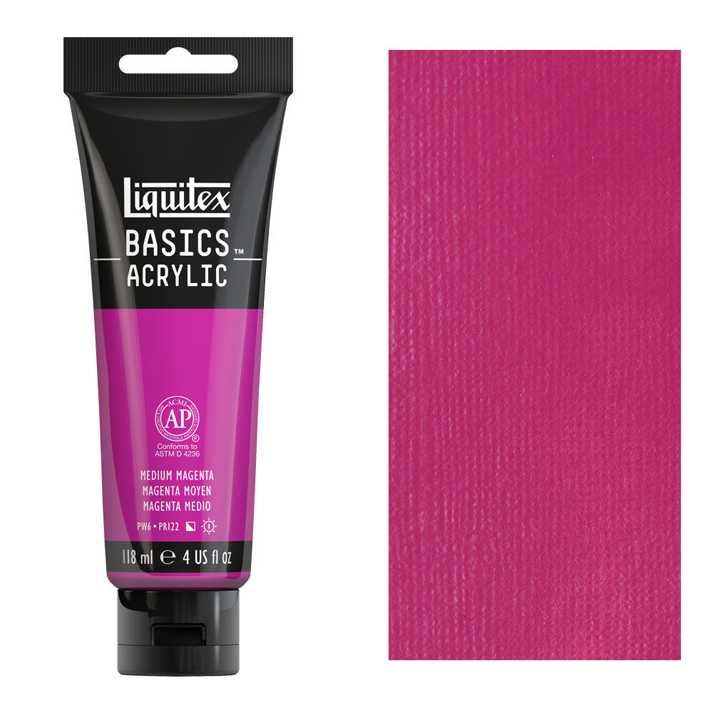 Liquitex Basics Acrylic Colour Medium Magenta 118ml