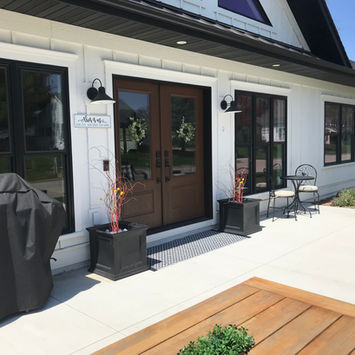 Another view of the front porch at the Lincoln home.