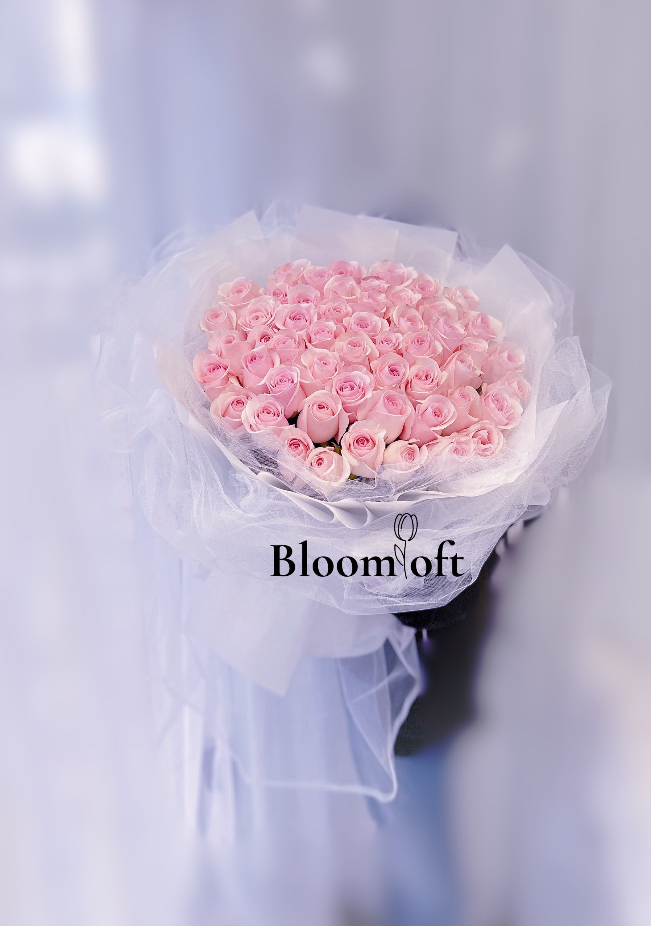 99 pink rose bouquey