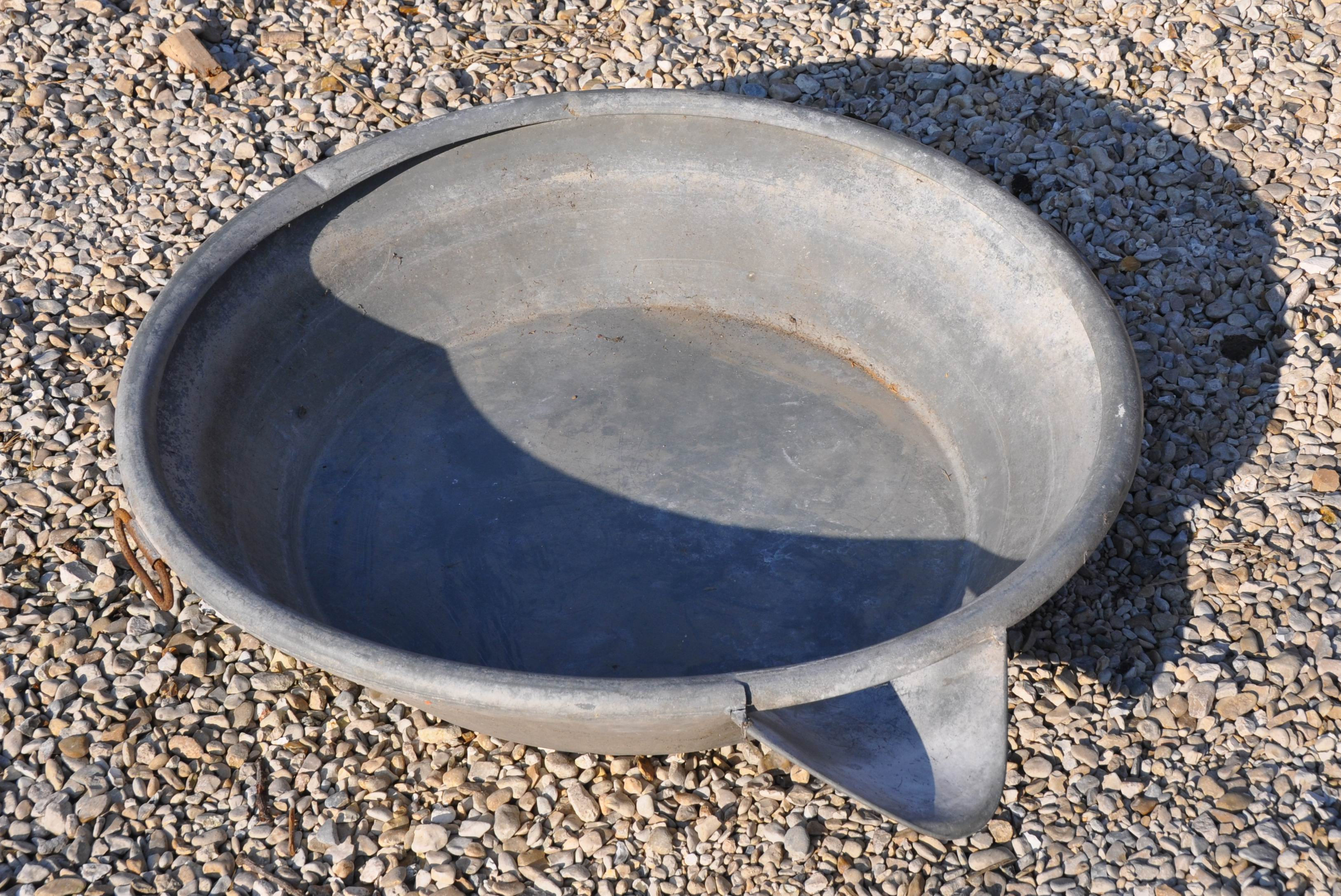 Baignoire/bassine en Zinc N°09