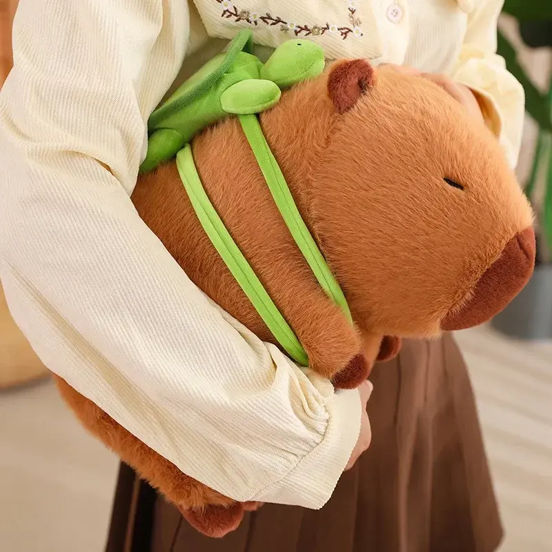 Thumbnail: 45cm Huge Capybara Plush Toy Simulation Capibara Cute Doll Stuffed Animals Plush