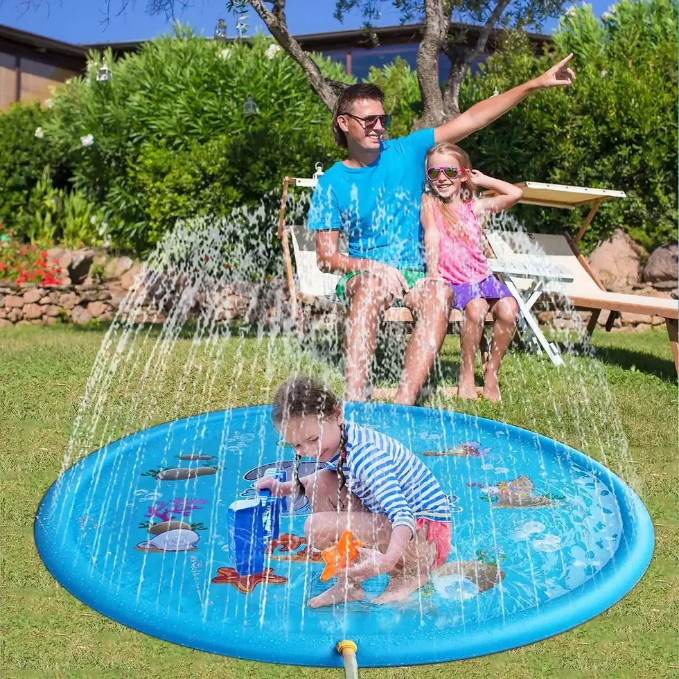 Thumbnail: 100/170cm Children Play Inflatable Water Sprinkler Pad Beach Spray Mat Outdoor G
