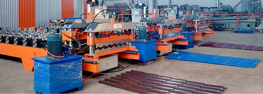 Automated lines for the production of metal tiles