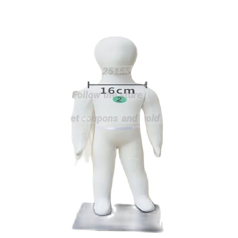 Thumbnail: Baby Full Child Hand Mannequins, Soft Body Display, Can Bend with Cotton Fabric,