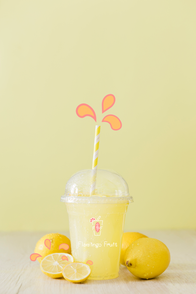 Flamingo Fruit lemonade illustrated