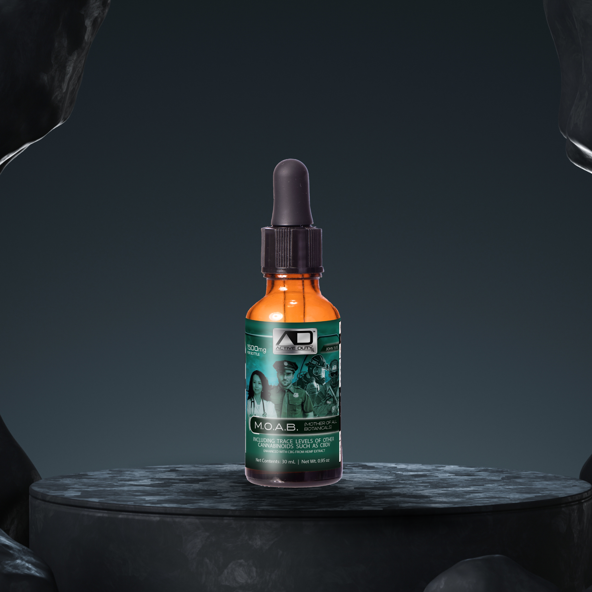 M.O.A.B. | 1500 mg Hemp Oil Tincture, 30mL