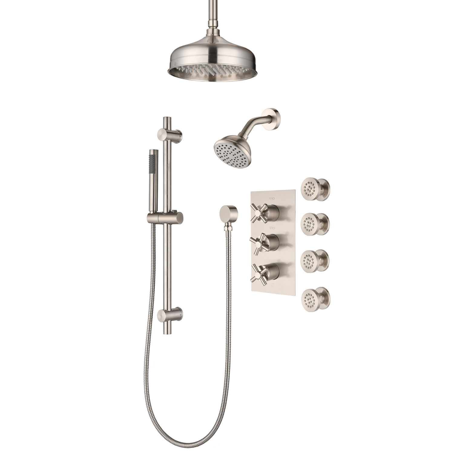 SHTS-A2805RD Ceiling Mounted-Wall Mounted Thermostatic Shower