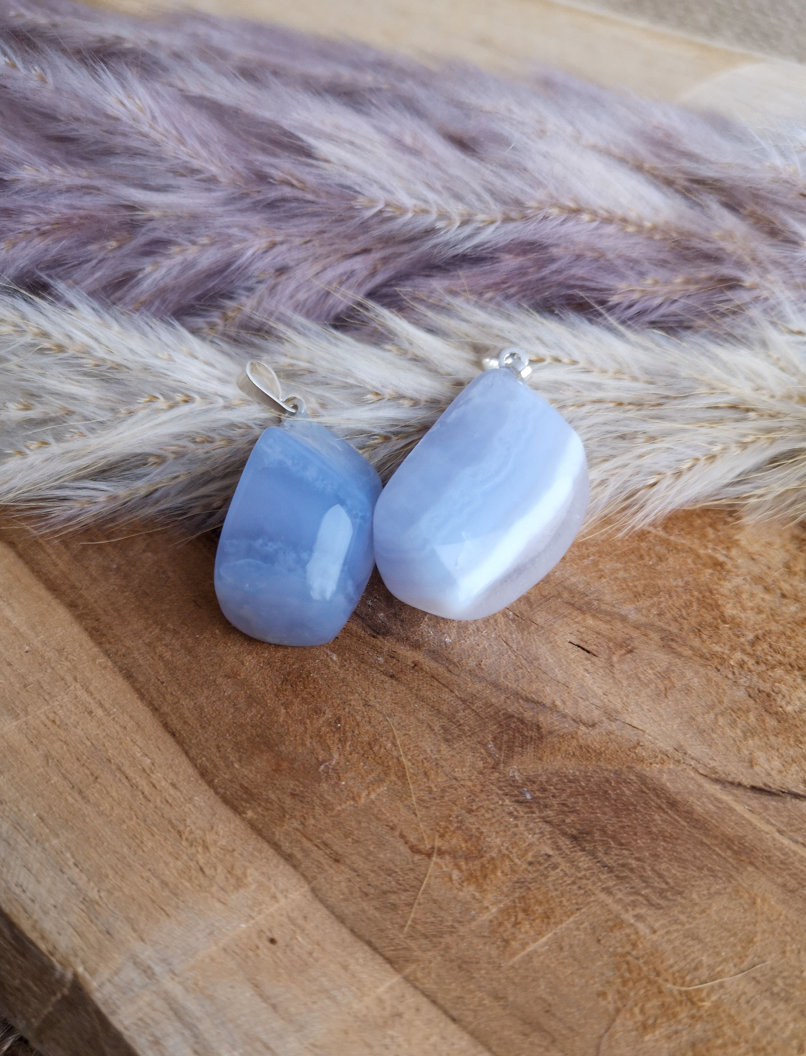 Calcédoine Bleue - Pendentif