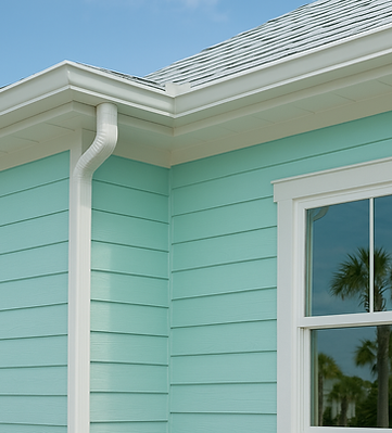 Florida home protected by aluminum seamless gutters from Coastal Aluminum.