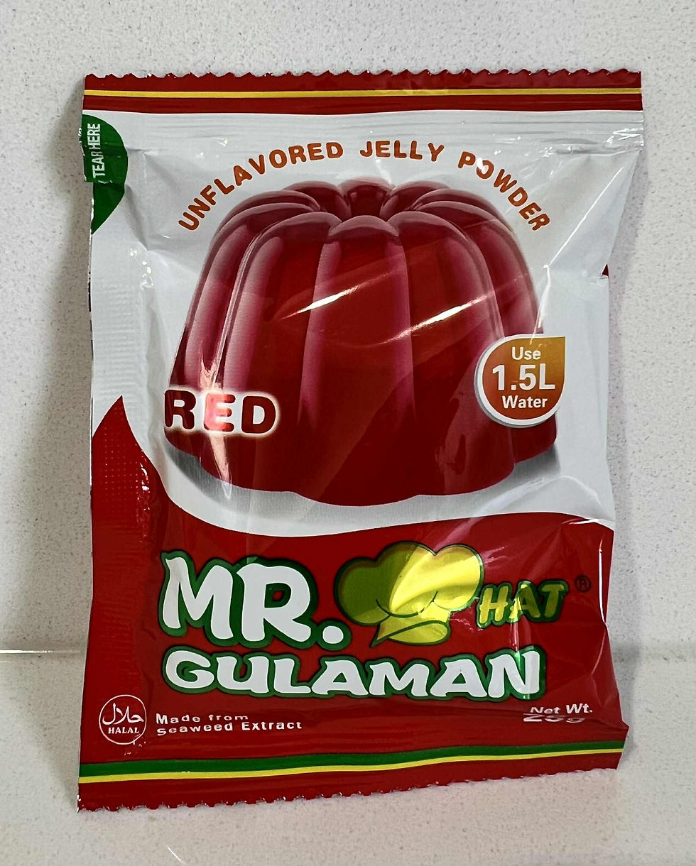 Mr Hat Gulaman Red Unflavoured (25g)