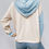 Thumbnail: Color Contrast Loose Hooded Hoodie