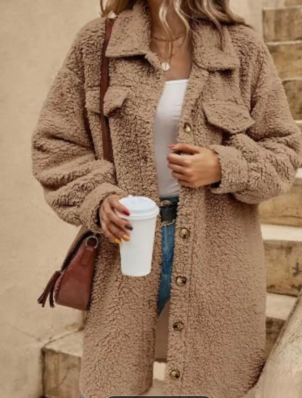 Thumbnail: Fuzzy long jacket