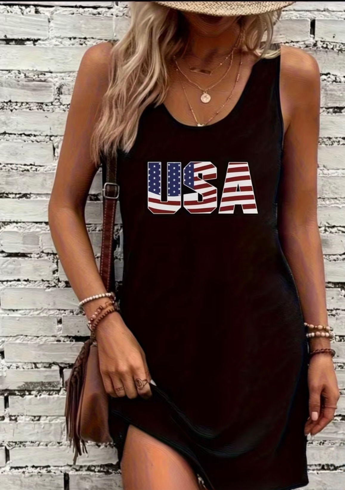 USA Black Tank Dress