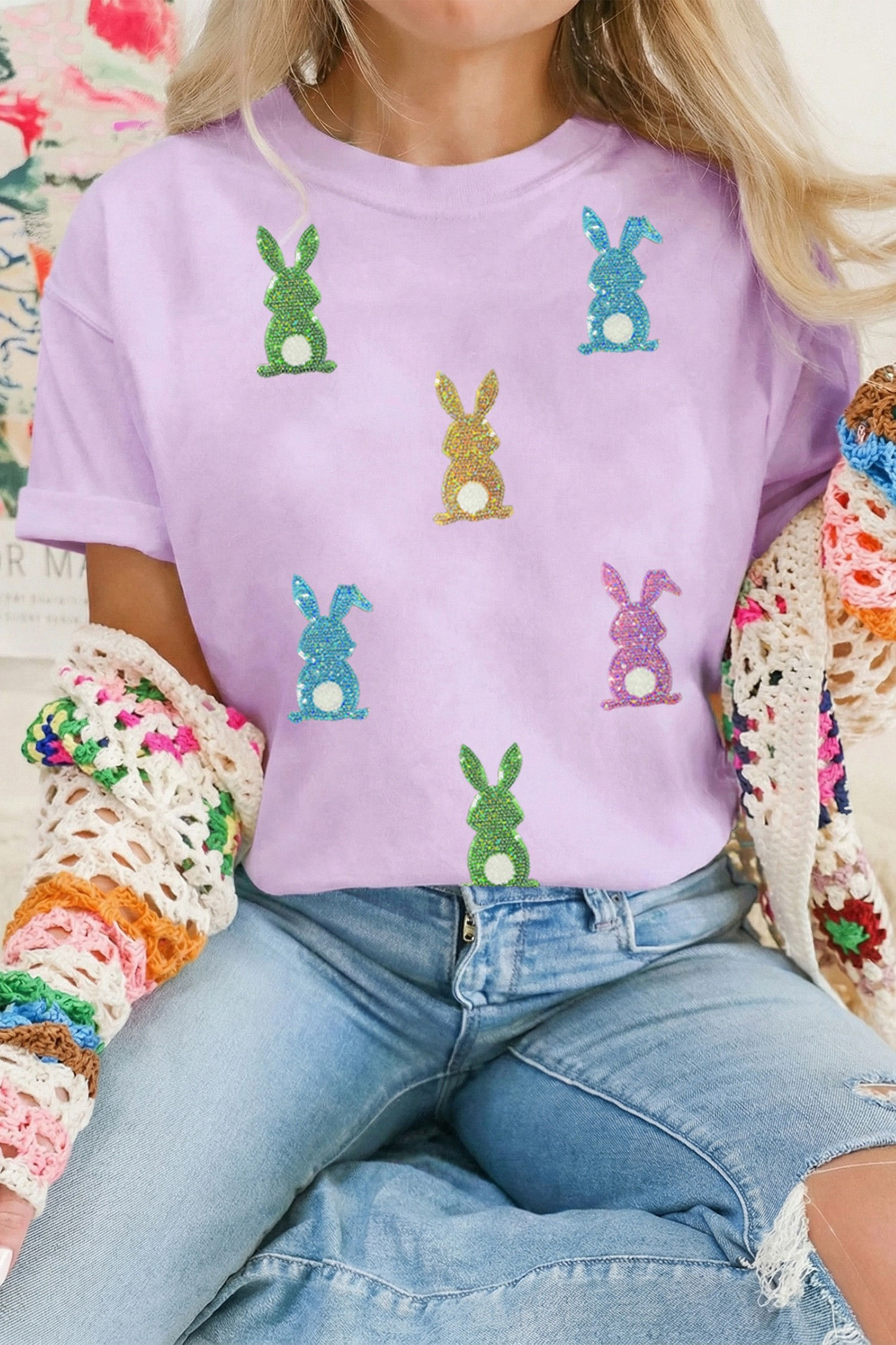 Easter Bunny Patched Tee