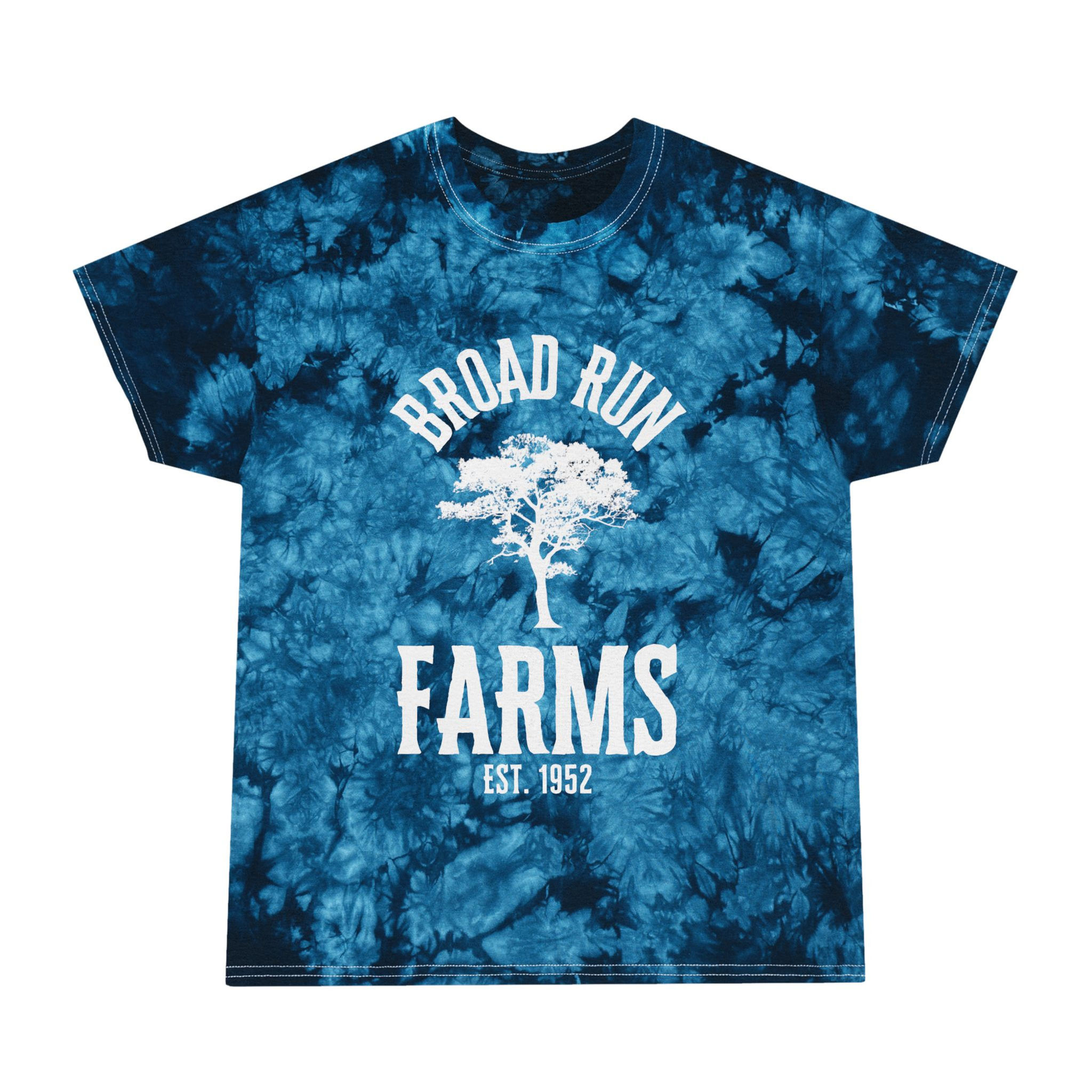 Crystal Tie-Dye Tee, Broad Run Farms Oak Tree Tee, Organic Cotton T-Shirt