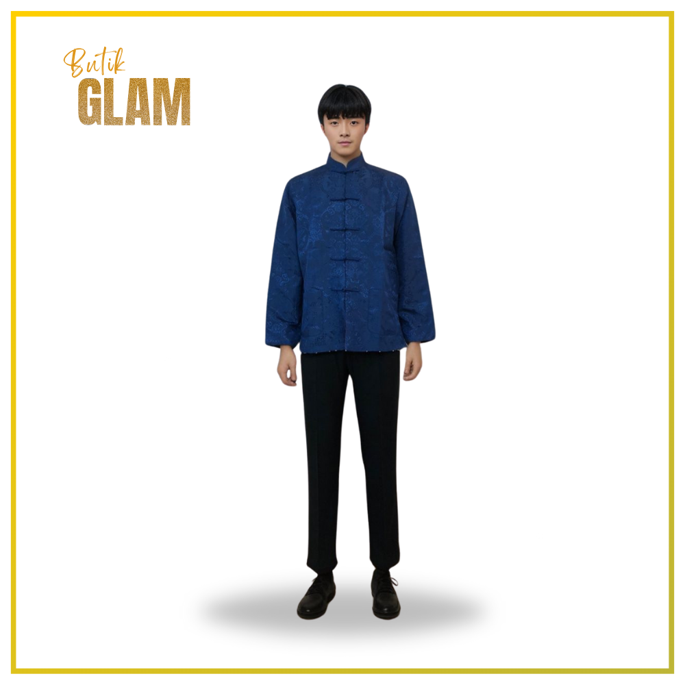 Long-Sleeve Mandarin Shirt