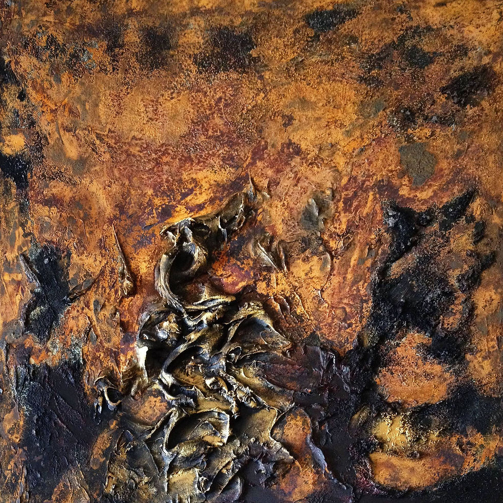 DUST I - tecnica mista su tela 100x100