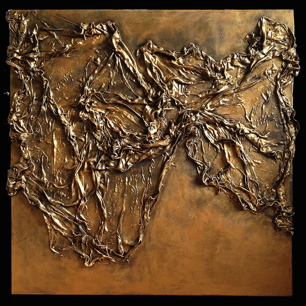 RE MIDA - tecnica mista su tela 100x100
