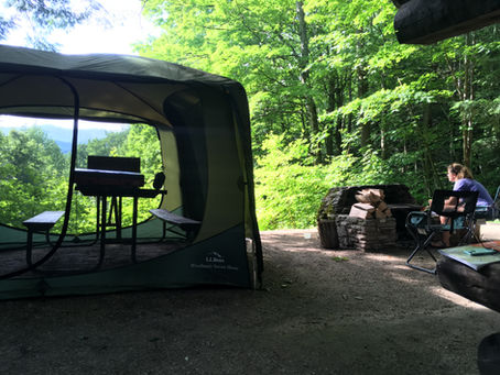 Camping at a Vermont state park