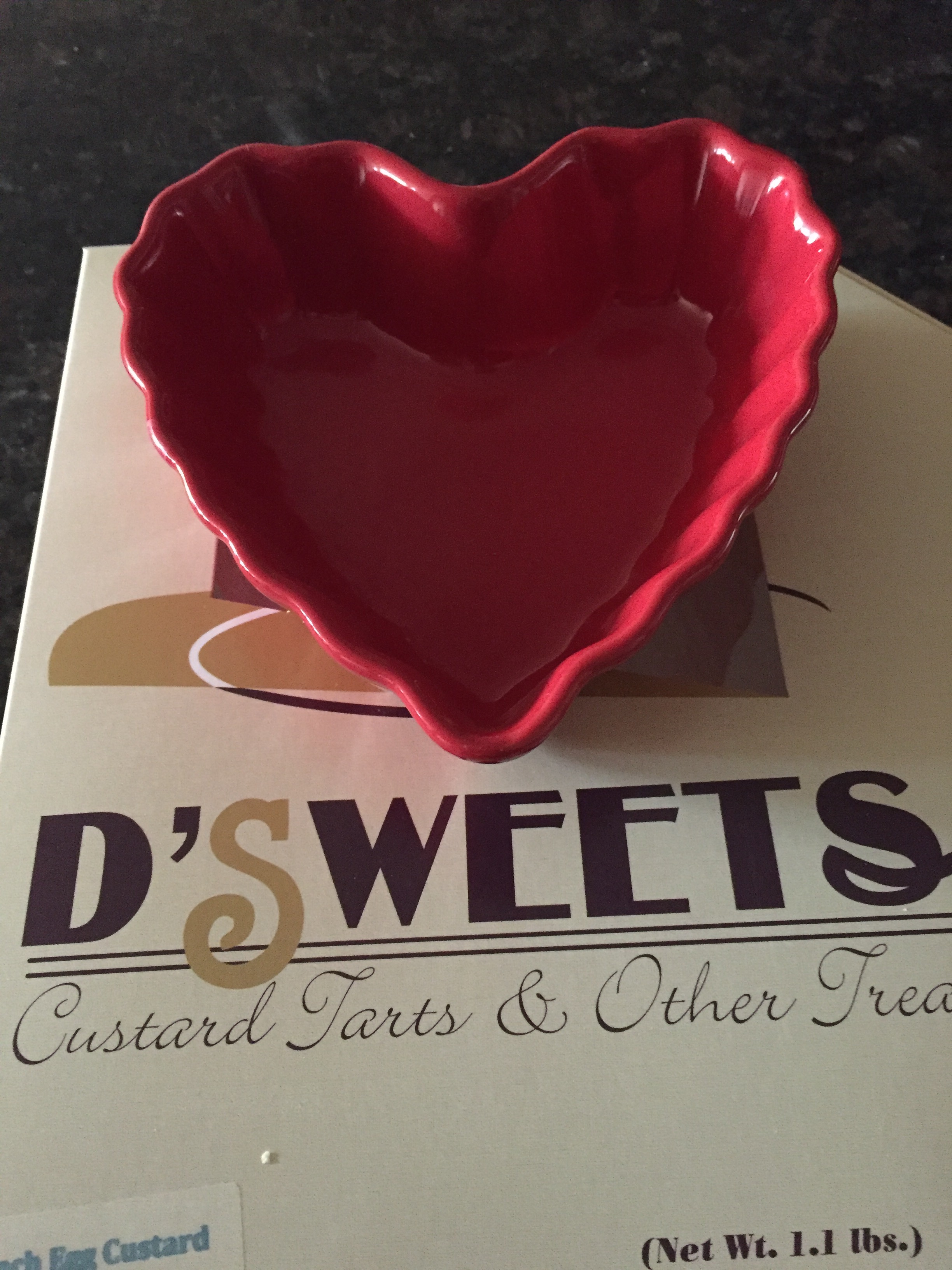 Valentines Custard Tart