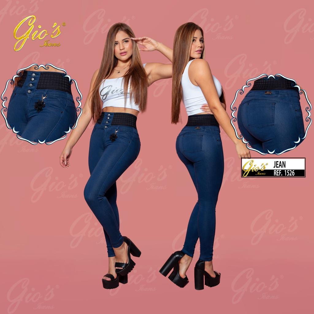 Jeans 1526 push up con resorte 