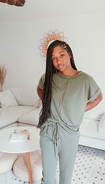 Cozy Kim Set- Olive
