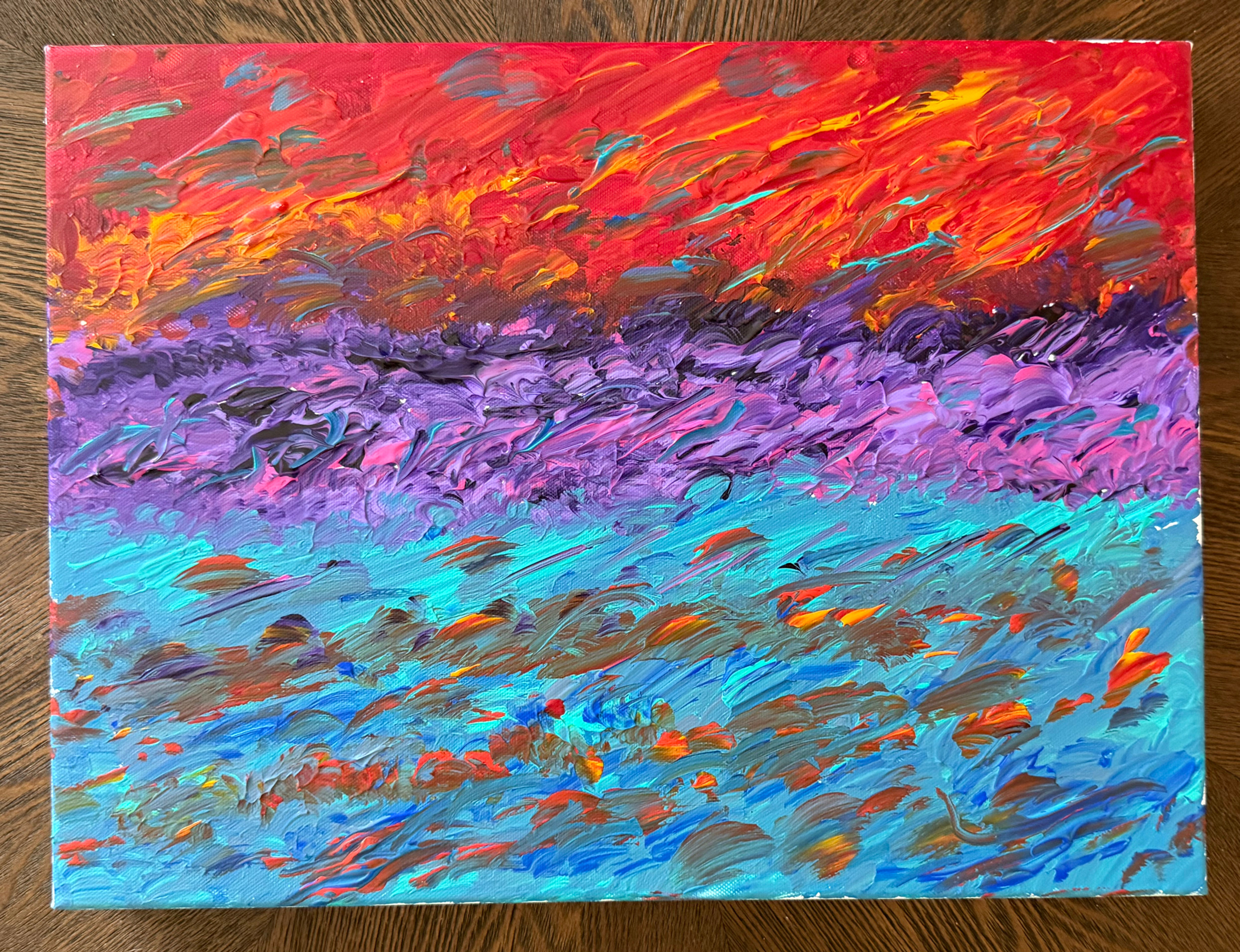 Sunset on the Water 16x12
