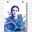 Thumbnail: Bue Frida Kahlo, watercolor, printable art, print and frame, blue ink