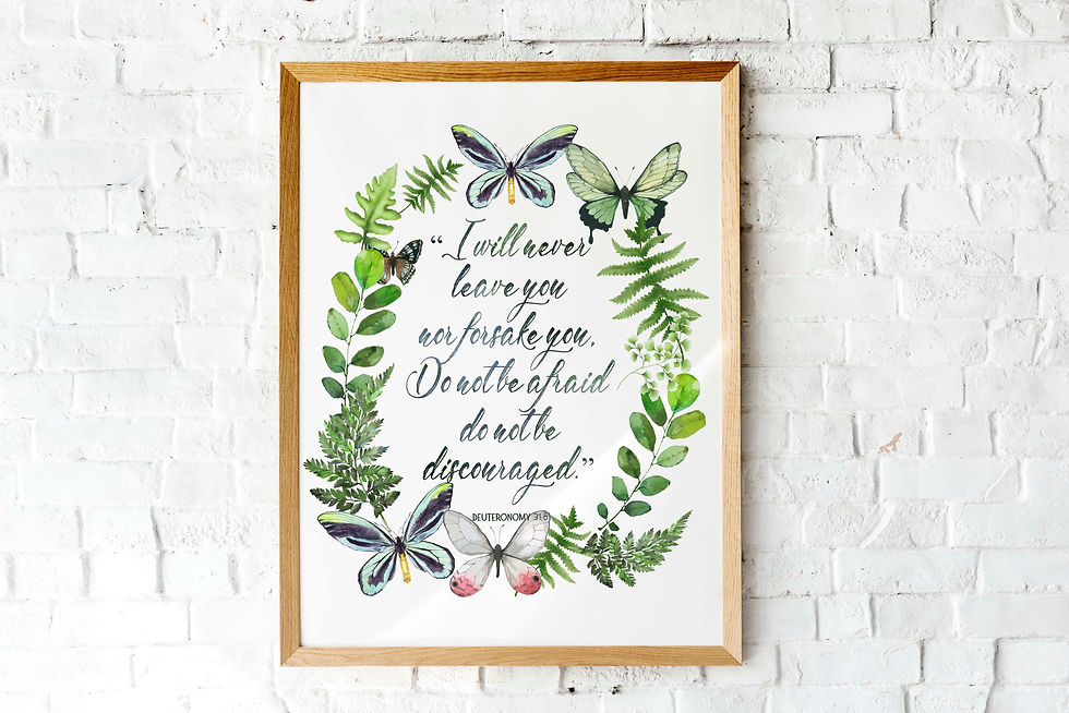 i will never leave you or forsake you | printable art  scripture coronavirus fear do not be afraid christian