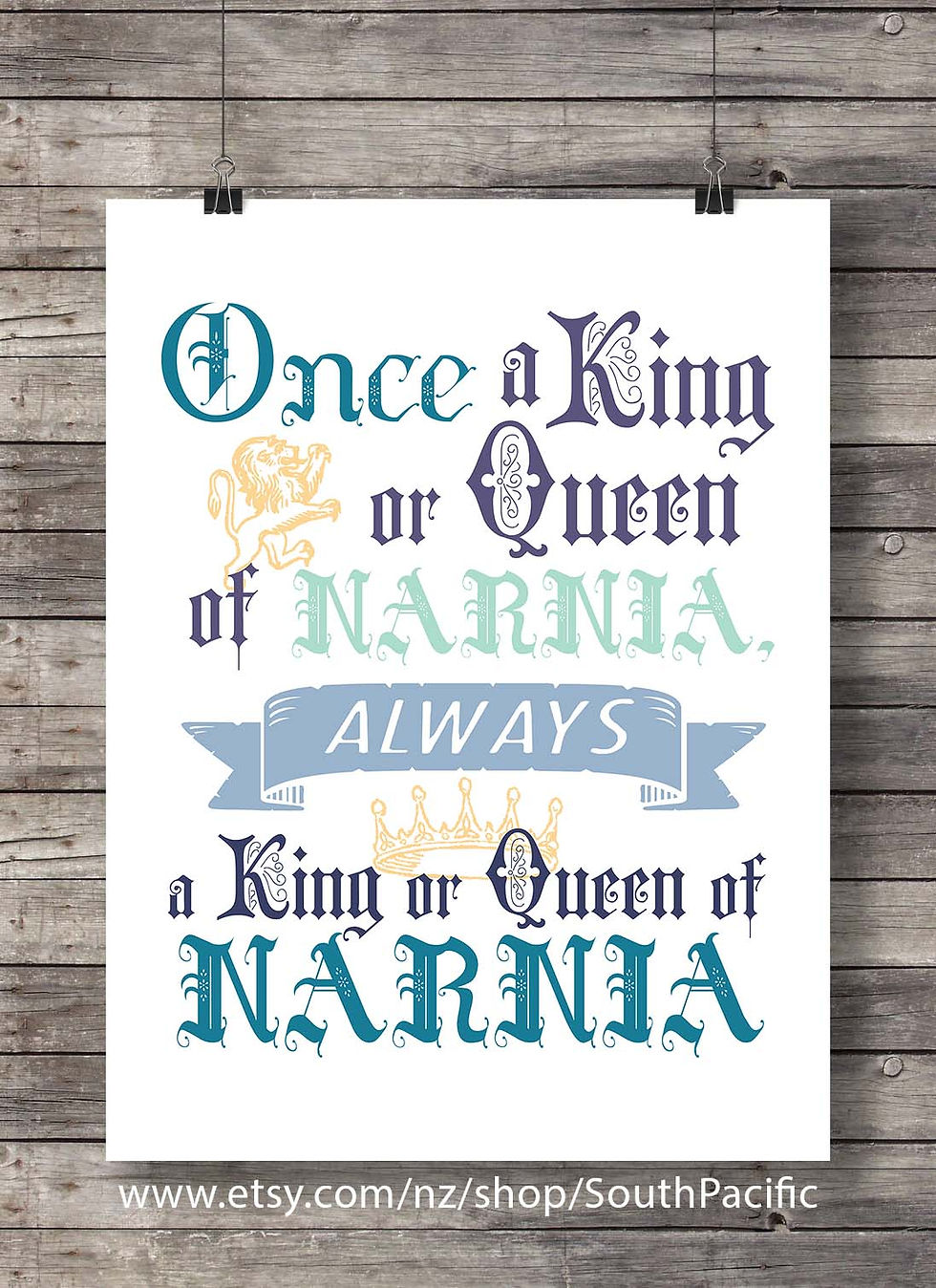 Narnia, nursery decor, printable art, wall art, art print,