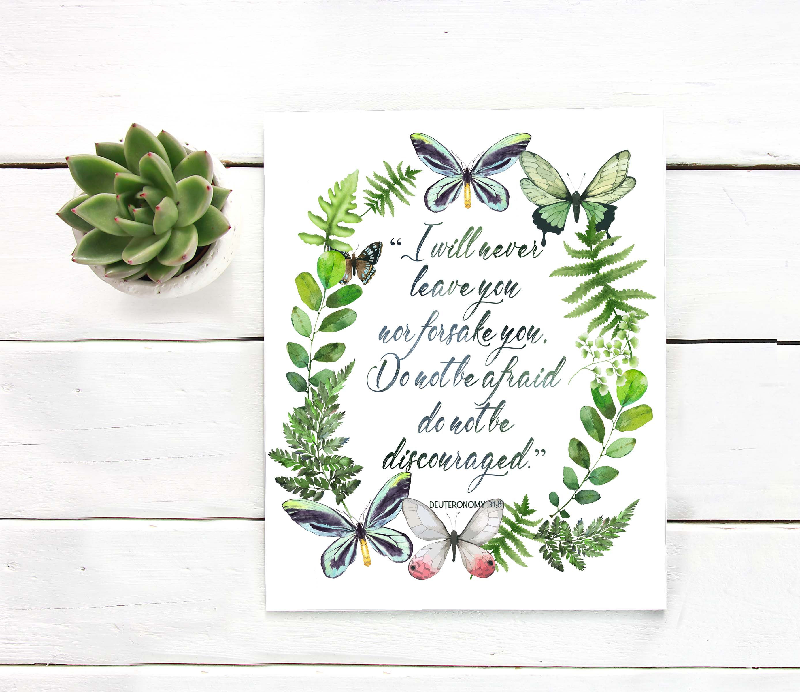 i will never leave you or forsake you | printable art  scripture coronavirus fear do not be afraid christian
