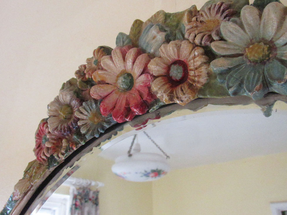 1930's vintage barbola mirror