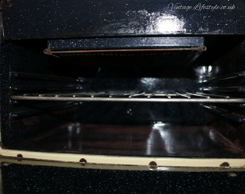 Thumbnail: Vintage Antique 1947 Moffat Cooker speckled enamel oven