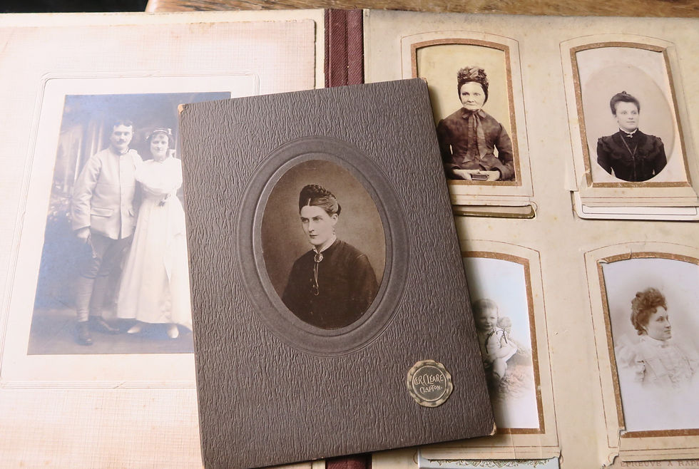 Thumbnail: Beautiful Antique Celluloid Album with Photos