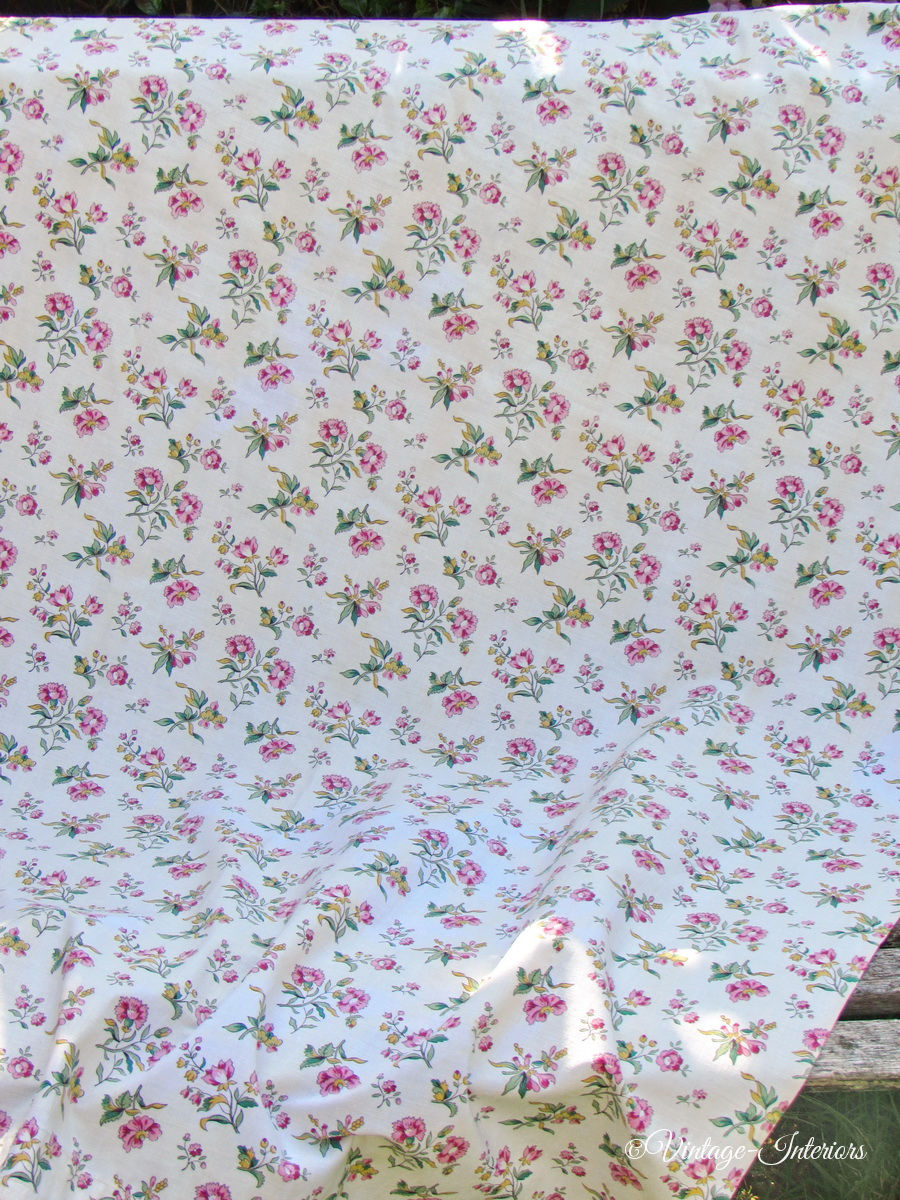 Thumbnail: Vintage French Romanex Fabric Curtains