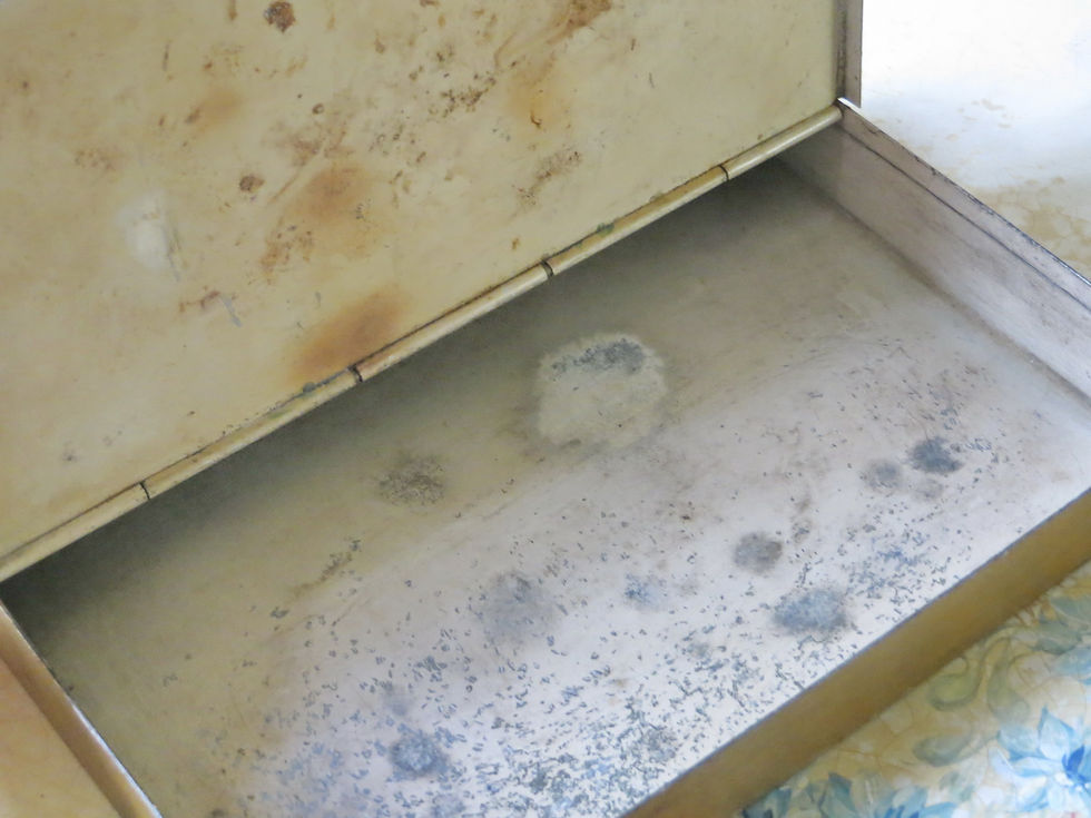 Thumbnail: Pretty Painted Roses Crumb Tray Vintage Inside