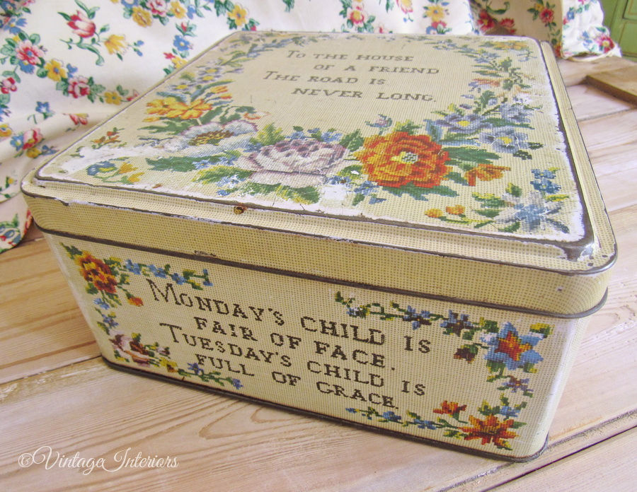 Thumbnail: Carr's biscuit tin 1950's the road to the house of a friend