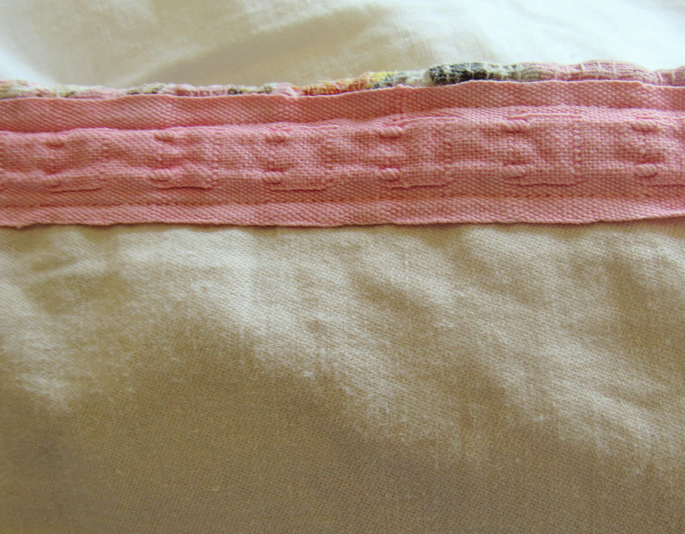Thumbnail: Vintage kitten fabric curtains  pussy willow